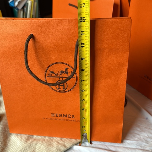 Hermès Orange Shopping Bags and Dust Bag Set - Picture 9 of 11